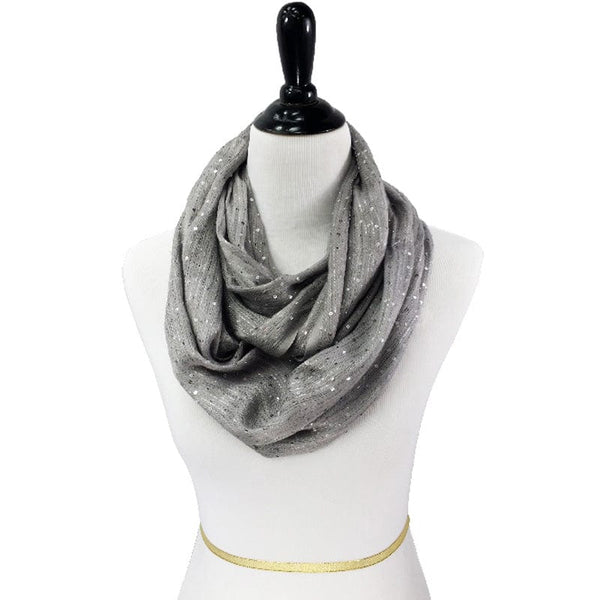 IN7009GY Infinity Scarf - MiMi Wholesale