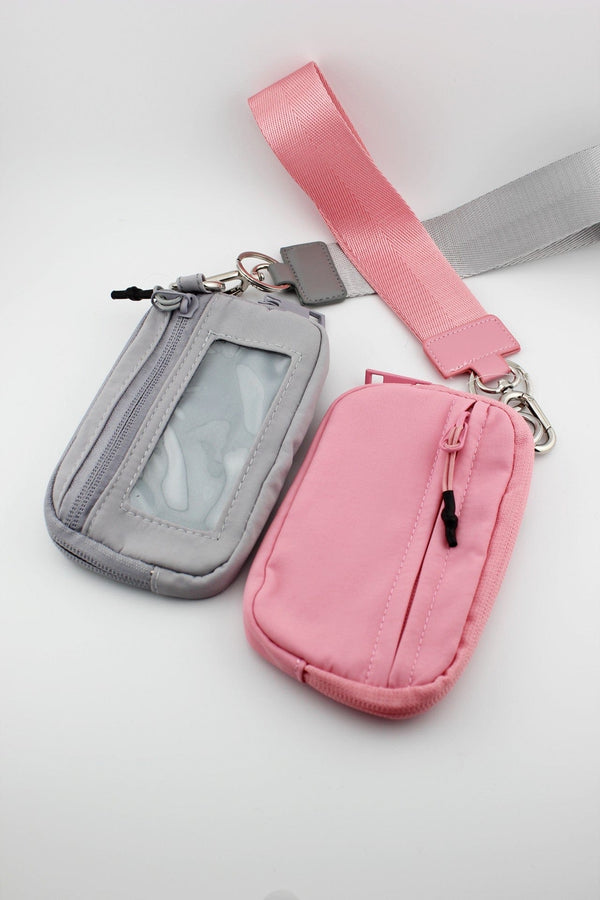 IW005 Nylon Zip Wallet With ID Window - MiMi Wholesale