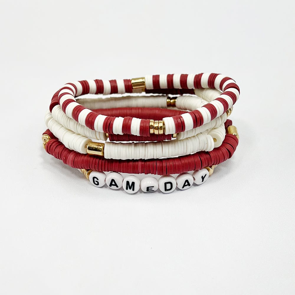 JB1001 Gameday Stretch Bracelet Set - MiMi Wholesale