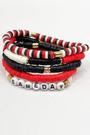 JB1001 Gameday Stretch Bracelet Set - MiMi Wholesale