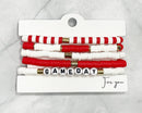 JB1001 Gameday Stretch Bracelet Set - MiMi Wholesale
