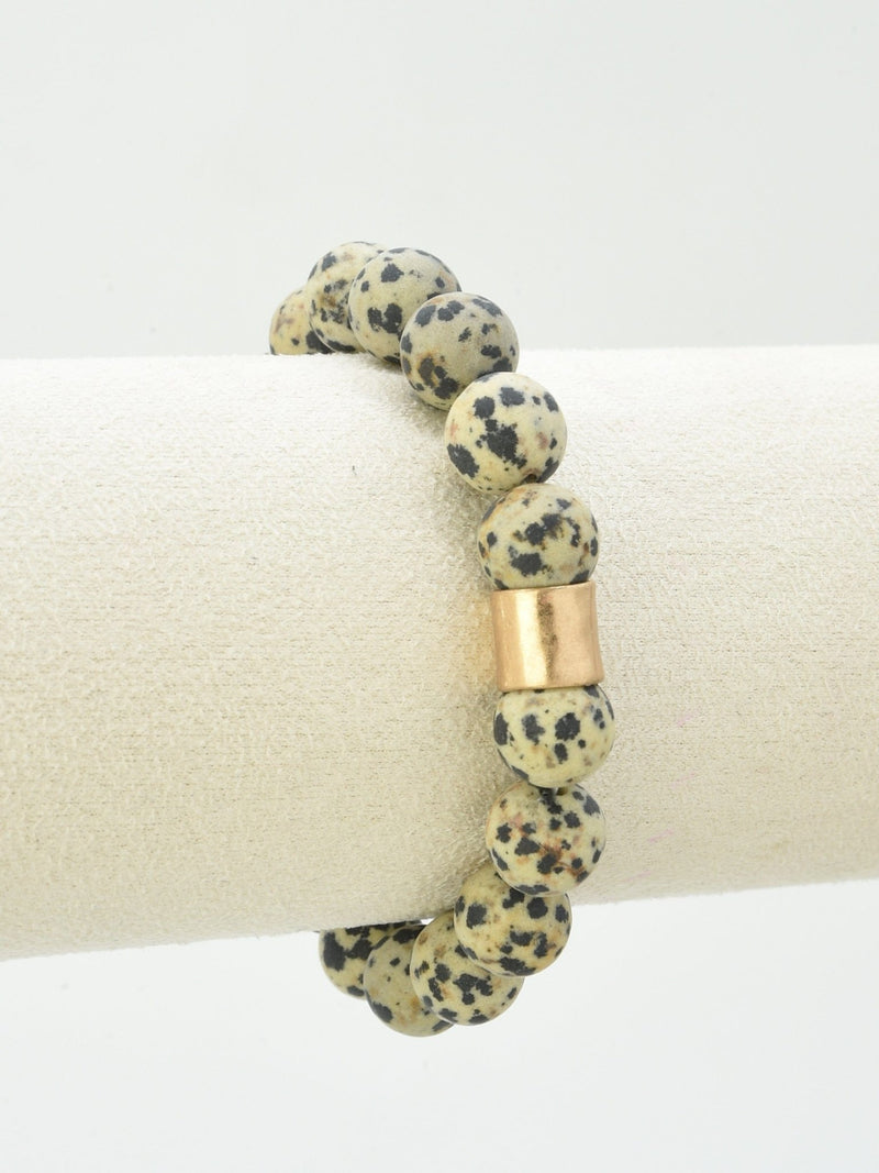 JB6004 Gold Accent Beaded Bracelet - MiMi Wholesale