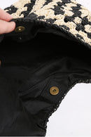 JBG230 Bianca Patterned Straw Hobo Tote Bag - MiMi Wholesale