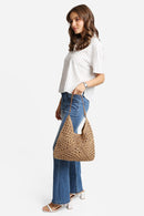 JBG231 Marlie Straw Hobo Tote Bag - MiMi Wholesale