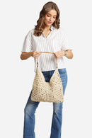 JBG231 Marlie Straw Hobo Tote Bag - MiMi Wholesale