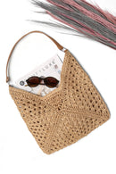 JBG231 Marlie Straw Hobo Tote Bag - MiMi Wholesale