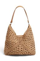 JBG231 Marlie Straw Hobo Tote Bag - MiMi Wholesale