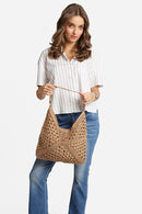 JBG231 Marlie Straw Hobo Tote Bag - MiMi Wholesale