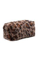 JBG311 Faux Fur Leopard Pouch - MiMi Wholesale