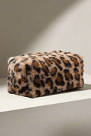 JBG311 Faux Fur Leopard Pouch - MiMi Wholesale