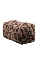 JBG311 Faux Fur Leopard Pouch - MiMi Wholesale