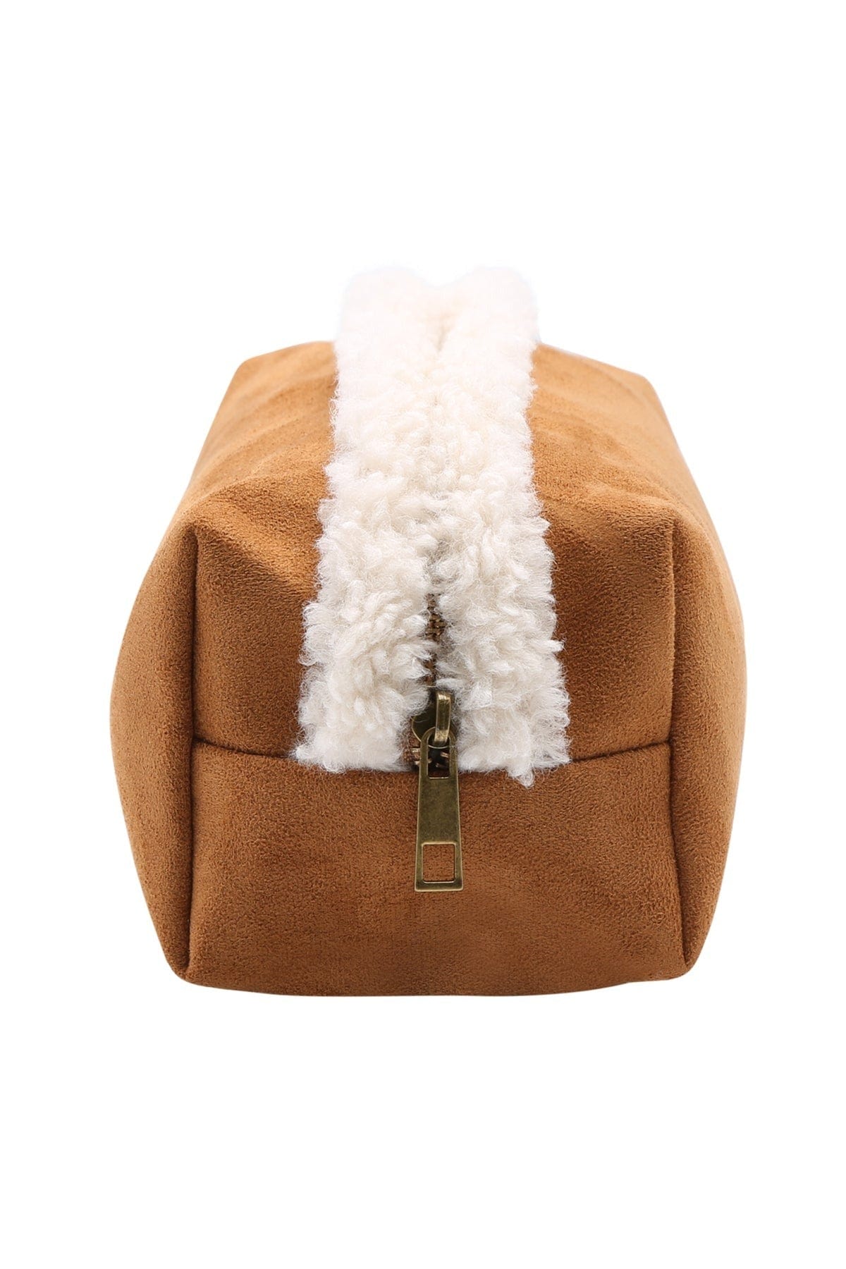 JBG312 Faux Suede and Sherpa Pouch - MiMi Wholesale