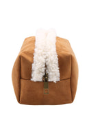 JBG312 Faux Suede and Sherpa Pouch - MiMi Wholesale