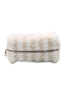 JBG313 Striped Pattern Sherpa Pouch - MiMi Wholesale