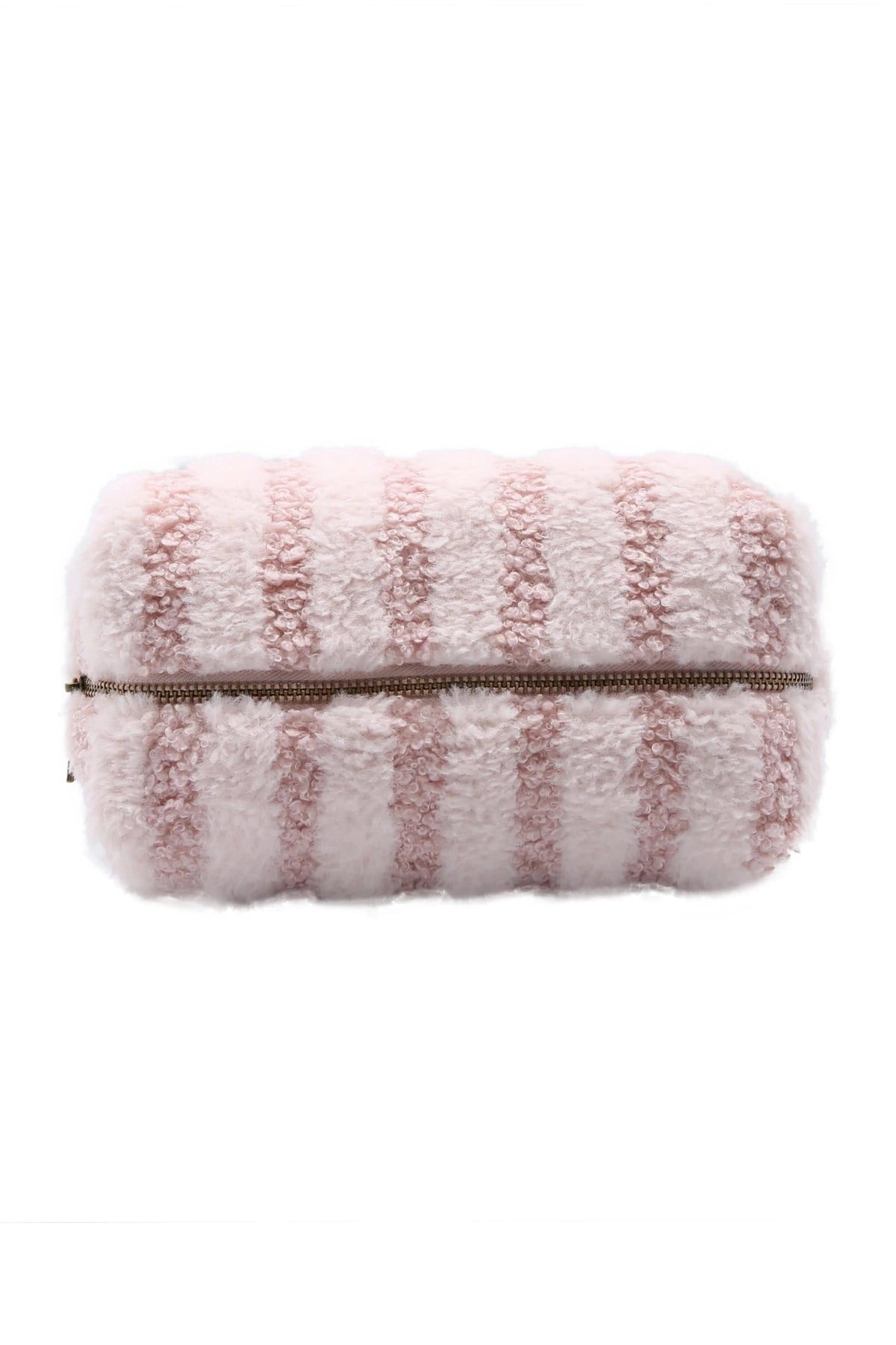 JBG313 Striped Pattern Sherpa Pouch - MiMi Wholesale