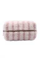 JBG313 Striped Pattern Sherpa Pouch - MiMi Wholesale