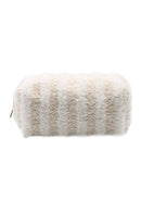 JBG313 Striped Pattern Sherpa Pouch - MiMi Wholesale