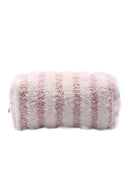 JBG313 Striped Pattern Sherpa Pouch - MiMi Wholesale