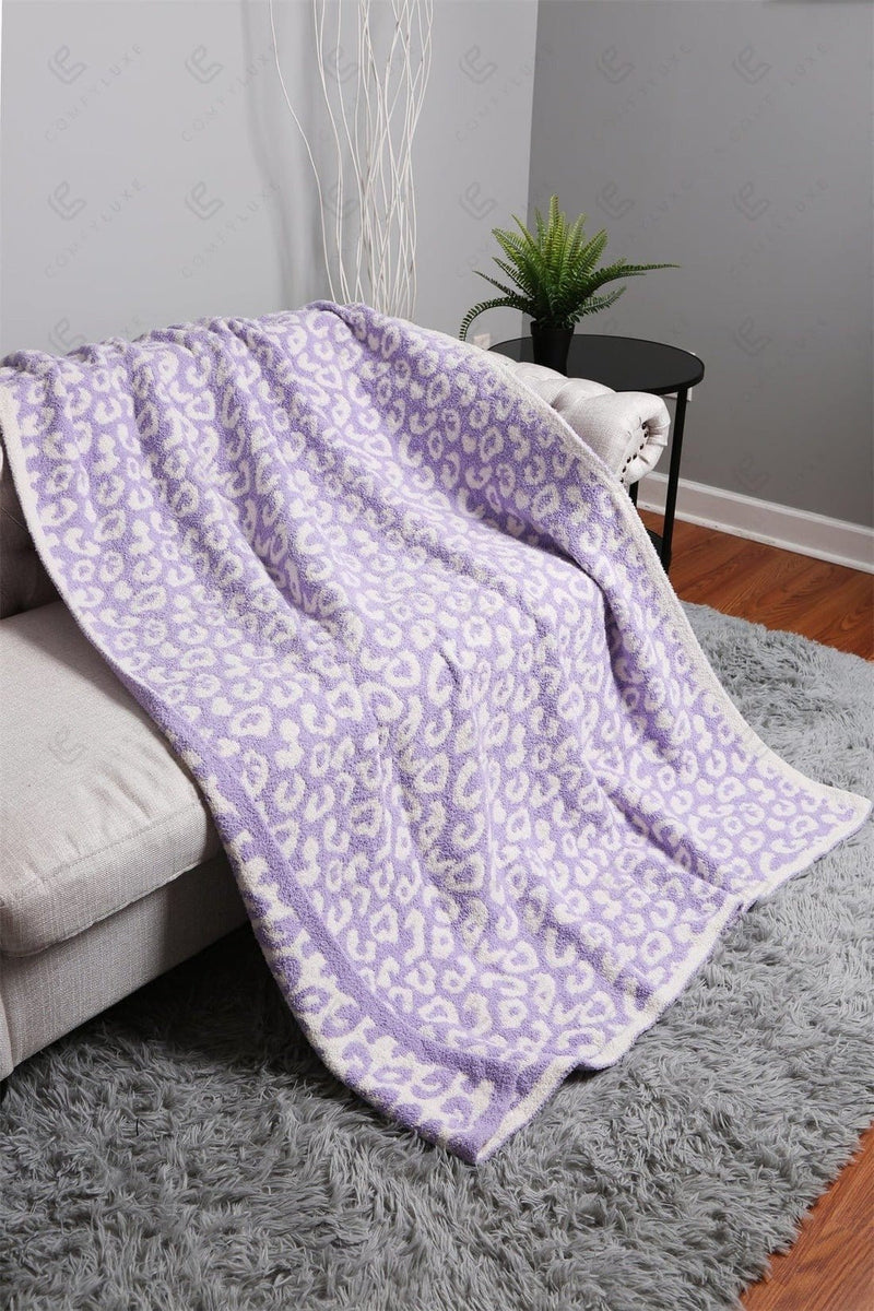 JCL1010 Super Lux Leopard Throw Blanket - MiMi Wholesale