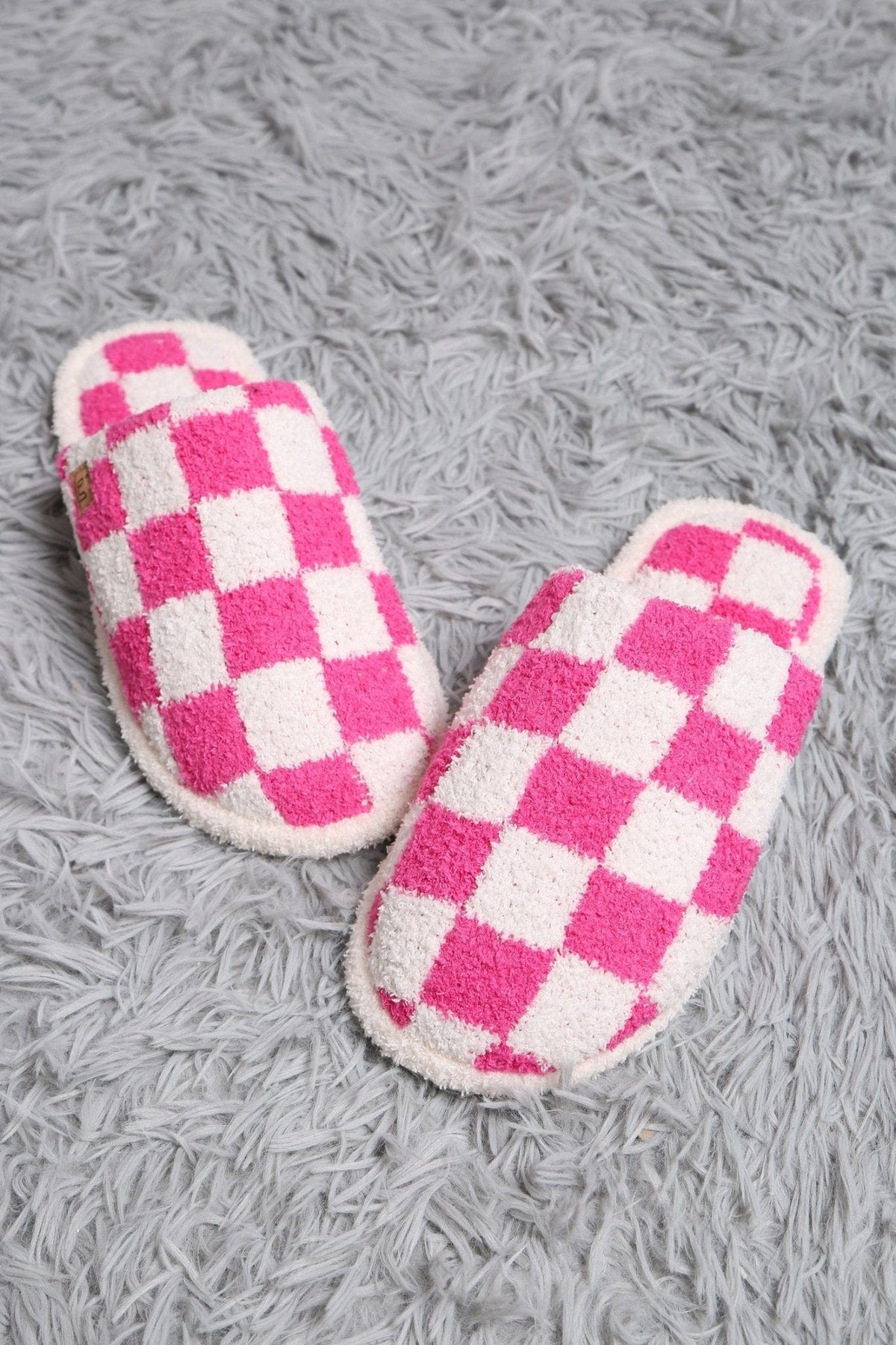 JCL4216 Super Lux Checkered Slippers - MiMi Wholesale