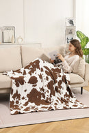 JCL4307 Super Lux Cow Throw Blanket - MiMi Wholesale