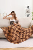 JCL4316 Super Lux Checkered Throw Blanket - MiMi Wholesale
