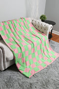 JCL4316 Super Lux Checkered Throw Blanket - MiMi Wholesale