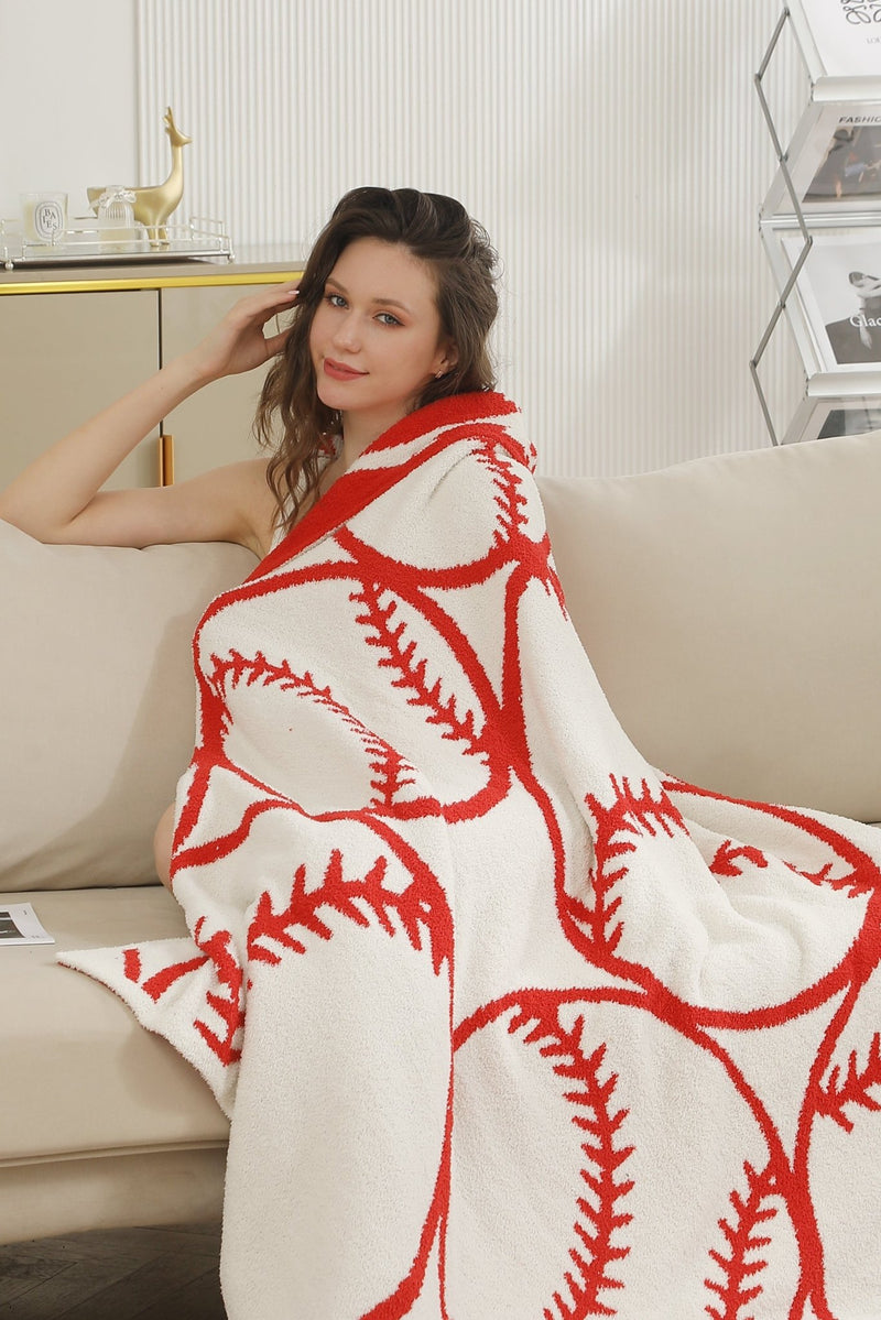 JCL4320 Super Lux Baseball Blanket - MiMi Wholesale