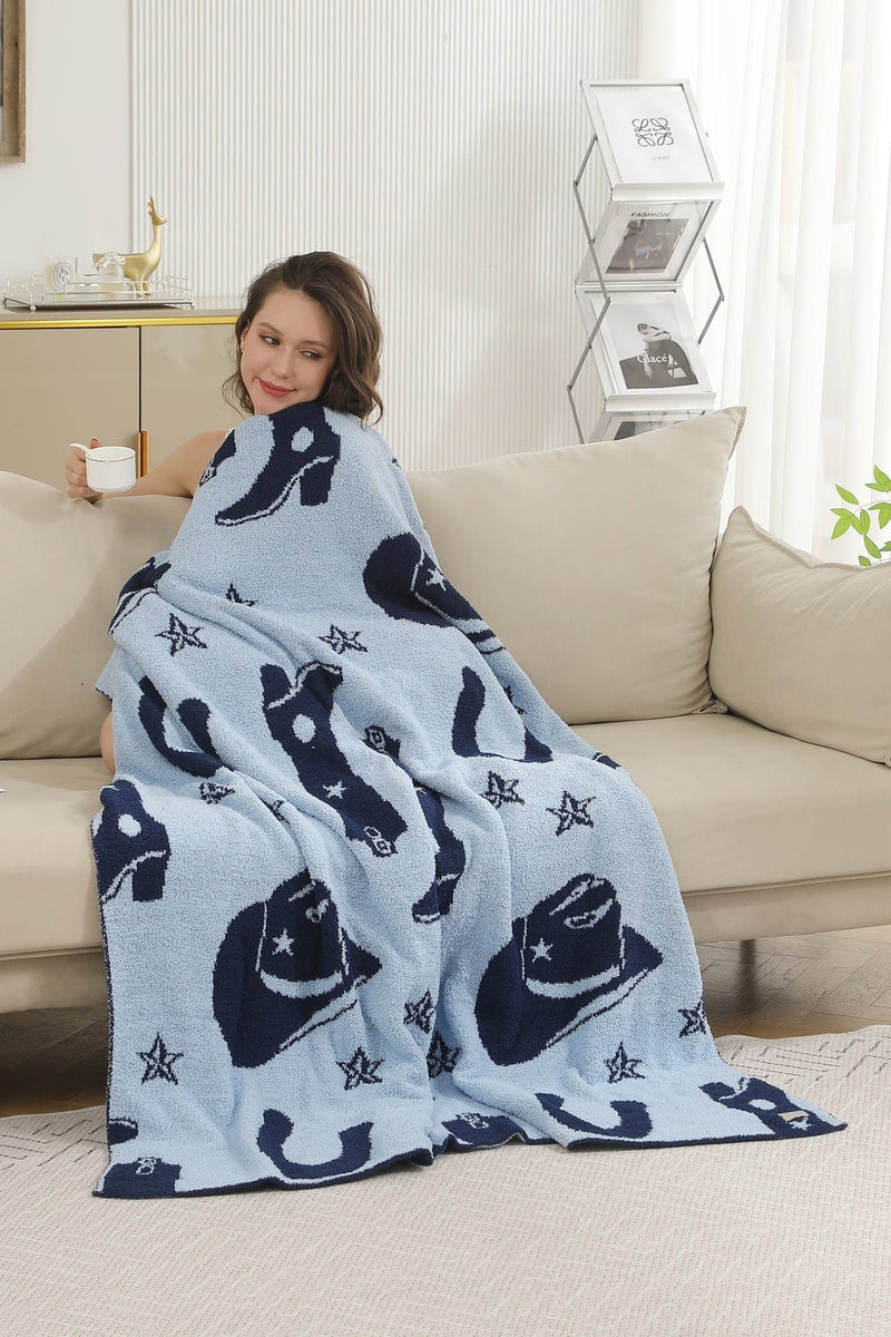 JCL4322 Super Lux Cowgirl/Cowboy Blanket - MiMi Wholesale