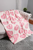 JCL4326 Super Lux Candy Heart Blanket - MiMi Wholesale