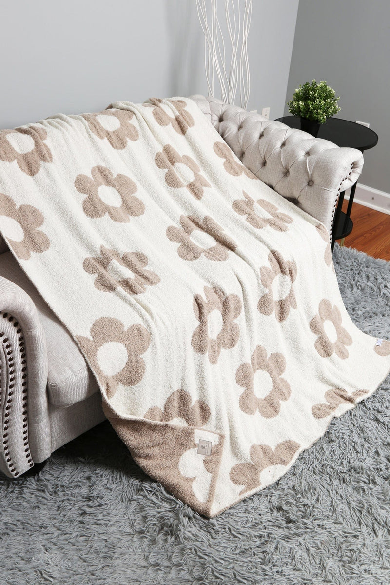 JCL6002 Retro Daisy Throw Blanket - MiMi Wholesale