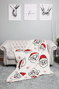 JCL6016 Super Lux Gingerbread/Santa Blanket - MiMi Wholesale