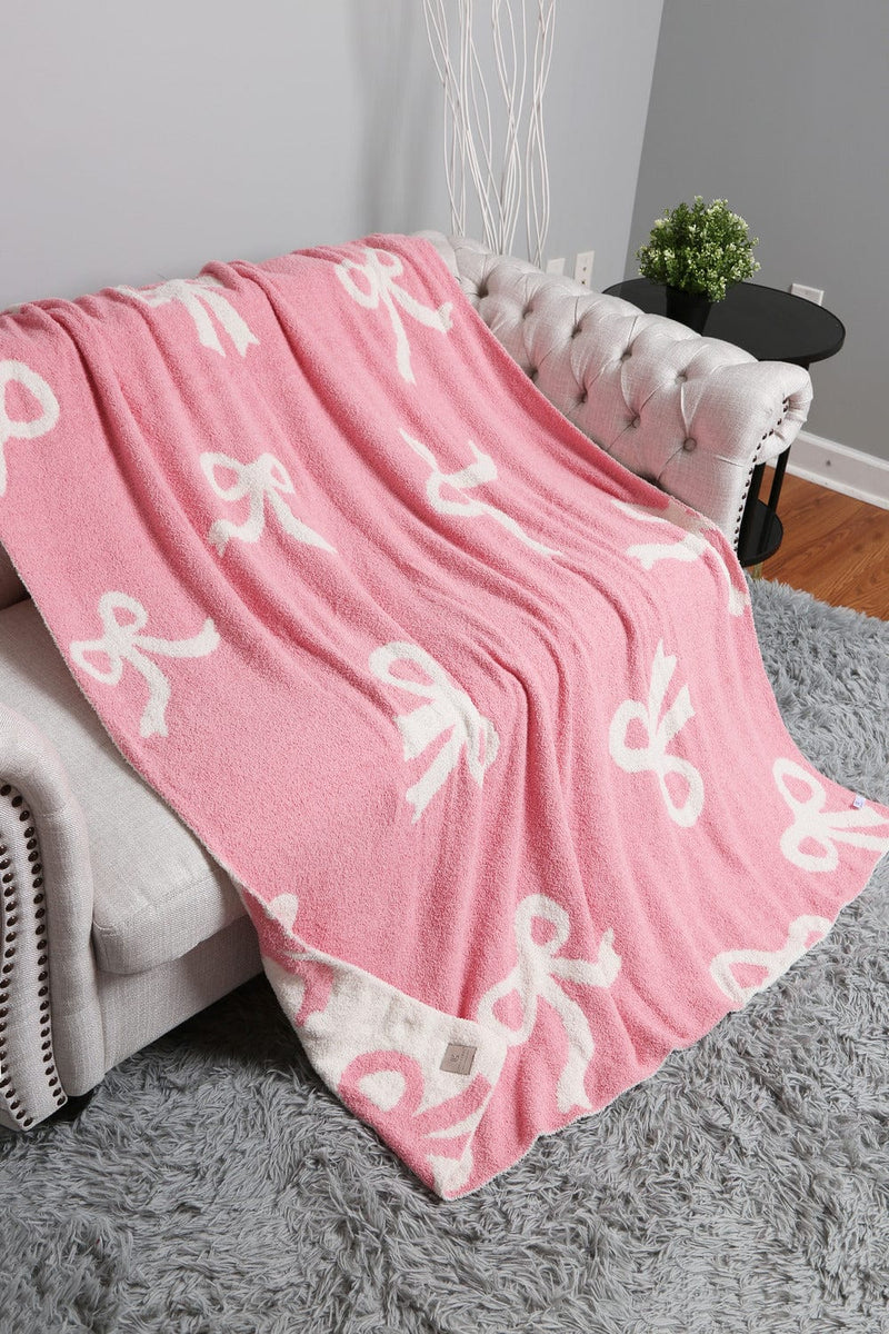 JCL6020 Super Lux Pink Ribbon Blanket - MiMi Wholesale