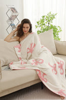 JCL6020 Super Lux Pink Ribbon Blanket - MiMi Wholesale
