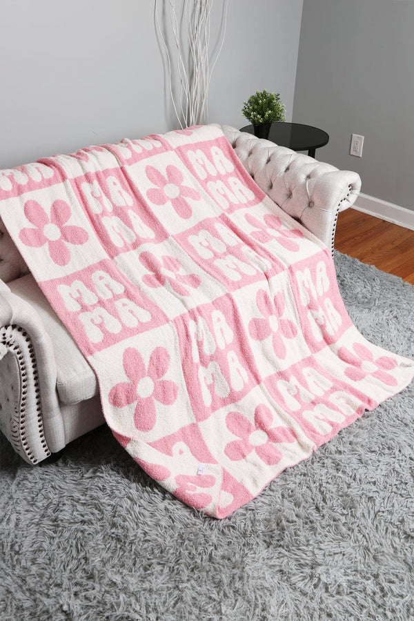 JCL6051 Super Lux Floral Mama Blanket - MiMi Wholesale