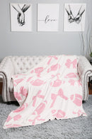 JCL6052 Super Lux Ribbon Football Blanket - MiMi Wholesale