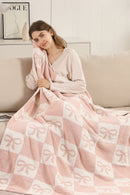 JCL6055 Super Lux Ribbon Checker Blanket - MiMi Wholesale