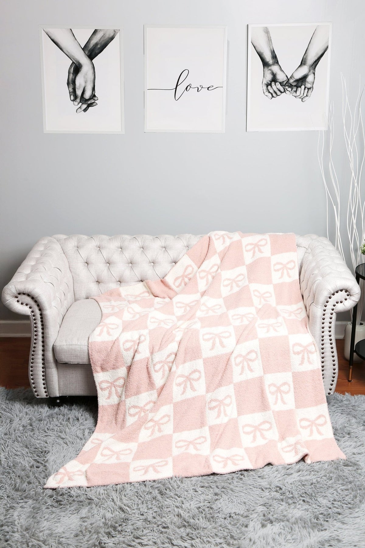 JCL6055 Super Lux Ribbon Checker Blanket - MiMi Wholesale