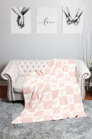 JCL6055 Super Lux Ribbon Checker Blanket - MiMi Wholesale