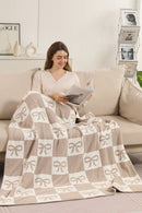 JCL6055 Super Lux Ribbon Checker Blanket - MiMi Wholesale