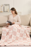 JCL6055 Super Lux Ribbon Checker Blanket - MiMi Wholesale