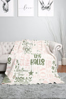 JCL6059 Super Lux Holly Jolly Christmas Blanket - MiMi Wholesale