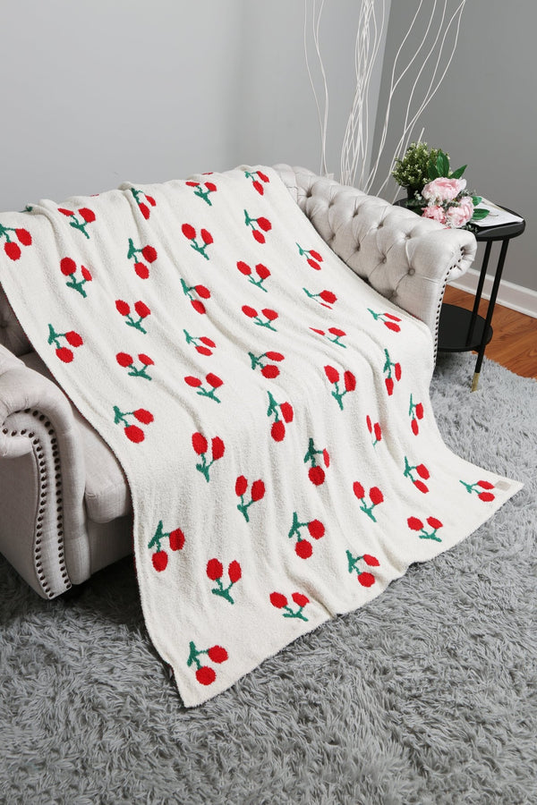 JCL6062 Super Lux Cherry Blanket - MiMi Wholesale