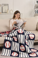 JCL6075 Baseball Super Lux Blanket - MiMi Wholesale