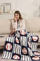JCL6075 Baseball Super Lux Blanket - MiMi Wholesale