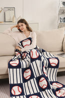 JCL6075 Baseball Super Lux Blanket - MiMi Wholesale