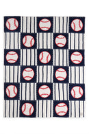 JCL6075 Baseball Super Lux Blanket - MiMi Wholesale