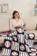JCL6075 Baseball Super Lux Blanket - MiMi Wholesale
