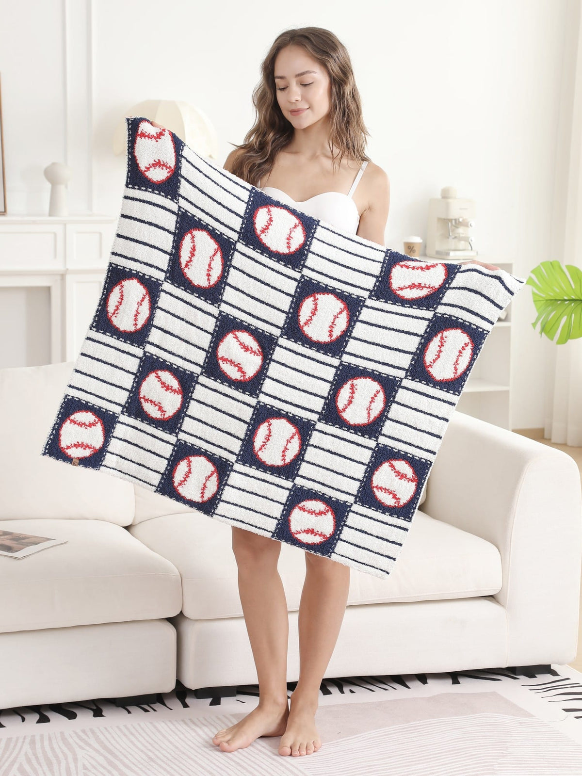 JCL6084K Children's Baseball Throw Blanket - MiMi Wholesale