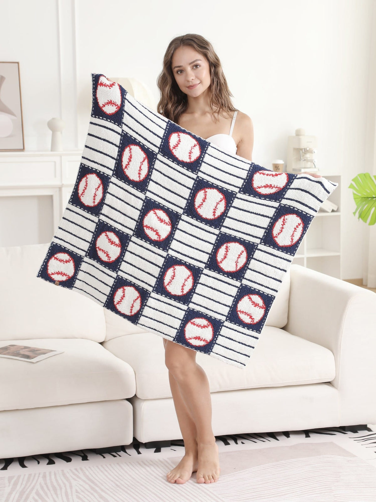 JCL6084K Children's Baseball Throw Blanket - MiMi Wholesale